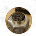 Metal Tea Caddy – Large Bronze Storage Can for Tea, Coffee & Sugar (15x6cm)