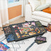 7-Piece Decorative Puzzle Board with 6-Drawer Felt Storage for 1000-Piece Puzzles
