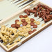 3‑in‑1 Foldable Wooden Travel Board — Chess, Checkers & Backgammon