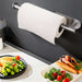 Stainless Steel Paper Towel Holder – Adhesive or Screw-Fix Wall & Cabinet Mount