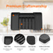Expandable Cutlery Tray — Wooden or Black Plastic, 6–8 Compartments