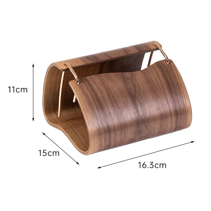 Nordic Wooden Tissue Box – Retro Napkin Holder for Living Room & Desktop