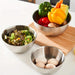 Set of 3 Stainless Steel Mixing Bowls with Measurement Marks — Thickened for Mixing & Kneading