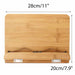 Bamboo Adjustable Book Stand – Portable Folding Book & Cookbook Holder 28×20cm