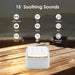 Rechargeable White Noise Machine – 30 Soothing Sounds & Warm Light