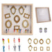 Mini Museum Silhouette Photo Box – DIY Memory Display Kit with Frames & Figurines