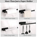 Stainless Steel Punch-Free Paper Towel Holder – Under-Cabinet Roll & Film Dispenser