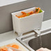 Kitchen Waste Bin with Filter for Food Residue and Soup — Sink-side Recycling Bucket