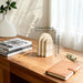 Travertine Marble Bookend — Natural Stone Desk & Bookshelf Accent (1 Piece)