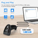 Eyoyo EY-H2 Handheld 2D USB Barcode Scanner — Wired QR, PDF417 & DataMatrix Reader for POS and Inventory