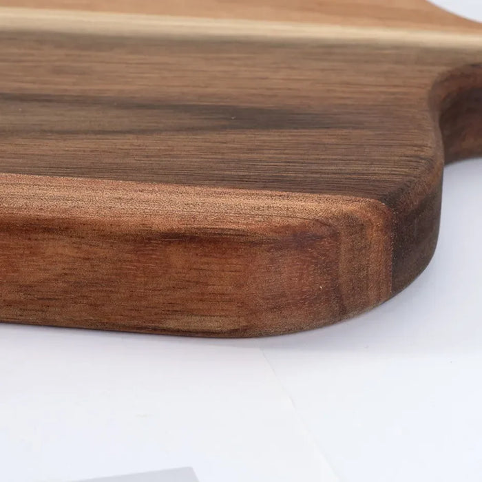 Wooden Cutting Board with Handle — Rectangular Serving & Cheese Board
