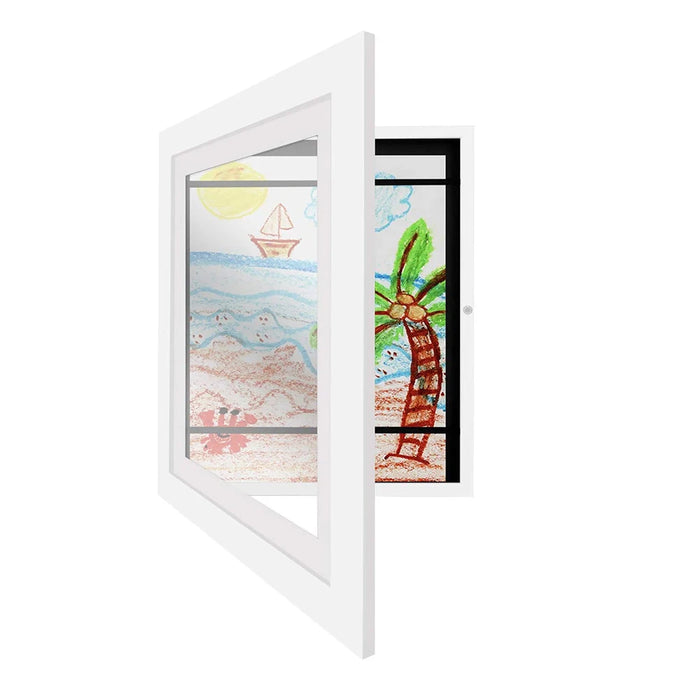 Magnetic A4 Wood Flap Art Frame — Store & Display Children’s Artwork