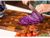 Large Wooden Chopping Board – Camellia Wood, Heavy‑Duty Grain (28 x 18 cm)
