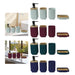 4-Piece Bathroom Accessory Set — Dispenser, Toothbrush Holder, Cup & Soap Tray