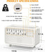 Bluetooth White Noise Machine with Aroma Diffuser, Humidifier & Night Light — 8 Sounds, 3‑Level Dimming