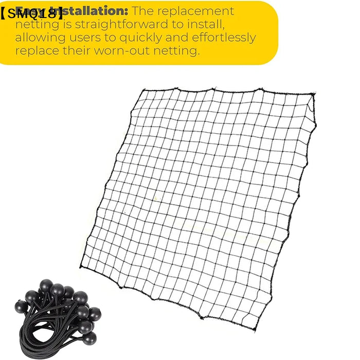 100 x 100 cm Football Rebound Net with 20 Elastic Ropes