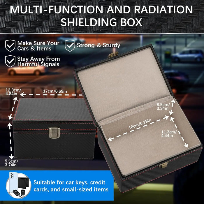 Anti-Theft Faraday Box & Bag for Key Fob — RFID Key Fob Protector for Keyless Cars