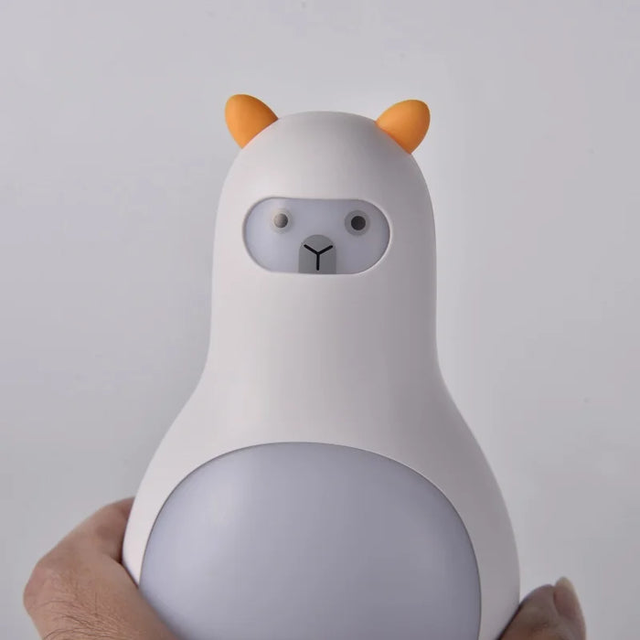 M9 Portable White Noise Machine — Rechargeable Night Light, 24 Sounds (White)