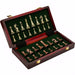30cm (11.8in) Antique Bronze Foldable Chess Set with Alloy Weighted Pieces
