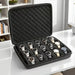 15-Slot Watch & Jewellery Storage Box — Velvet, Portable, Black
