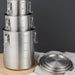 304 Stainless Steel Airtight Food Storage Container with Measurement Scale — 520/1000/1600/2500ml