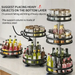 Rotating Kitchen Organiser — 360° Stainless Steel Turntable, 1/2/3-Tier (10-inch)