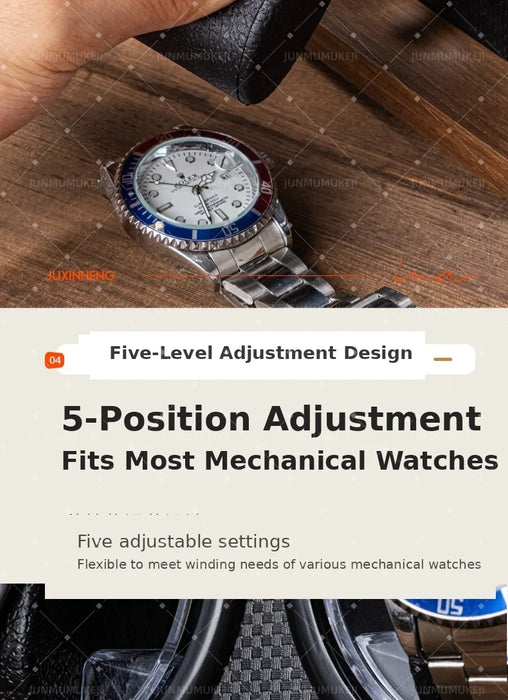 Single Automatic Watch Winder — Compact Rotating Desktop Winder