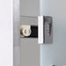 Lockable Wall‑Mounted Medicine Cabinet with Safety Glass Door, Silver, 48cm