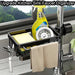 Kitchen Sink Faucet Organiser — Rustproof Adjustable Sponge & Brush Holder