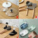 Nordic Style Pot Lid & Spoon Holder — Foldable Heat‑Resistant Rack (1 or 2pcs)