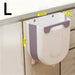 Folding Wall-Mounted Kitchen Bin — Small & Large, Plastic, Grey/Purple/Blue