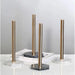 Marble Desktop Tissue Rack – Metal Paper Holder & Storage Shelf