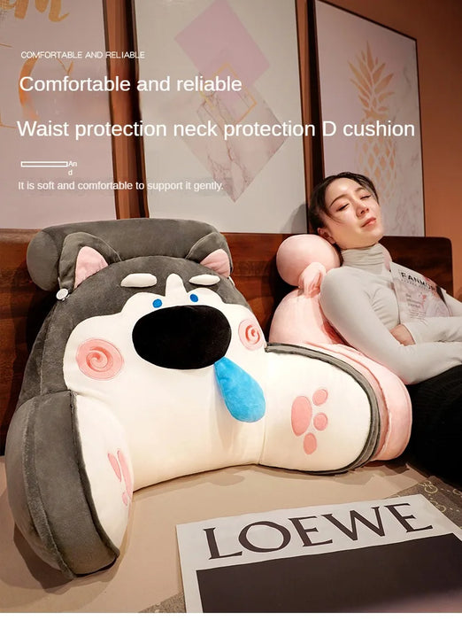 Cartoon Headboard Lumbar Pillow – Crystal Super Soft Bed & Sofa Back Cushion