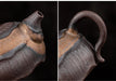 Japanese‑Style Gilt Iron‑Glaze Ceramic Teapot 250ml – Handmade Pu'er & Oolong Teaware
