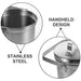 3L Stainless Steel Kitchen Compost Bin — Countertop Food Scrap Container with Odour‑Sealing Lid & Handle