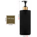 Refillable Shower Soap Dispenser Set – Plastic Shampoo, Conditioner & Hand/Dish Bottles (Brown or Black)