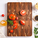 15-inch End Grain Acacia Rectangular Chopping Board with Side Handle (390×275×25mm)