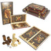 Foldable Wooden Backgammon Set – Portable Board with 30 Pieces (29/39/49cm)