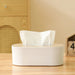 Bamboo & Solid Wood Tissue Box — Removable Napkin Holder, White or Black