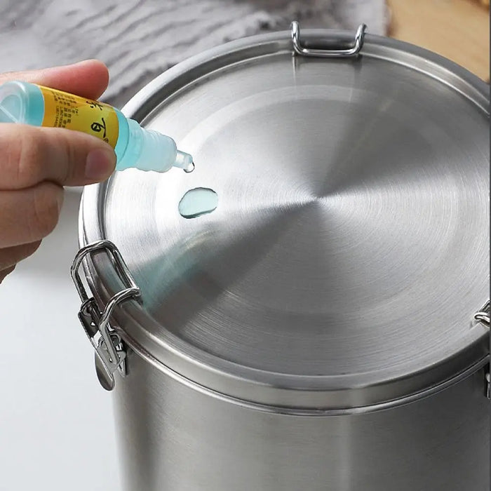 304 Stainless Steel Airtight Food Storage Container with Measurement Scale — 520/1000/1600/2500ml