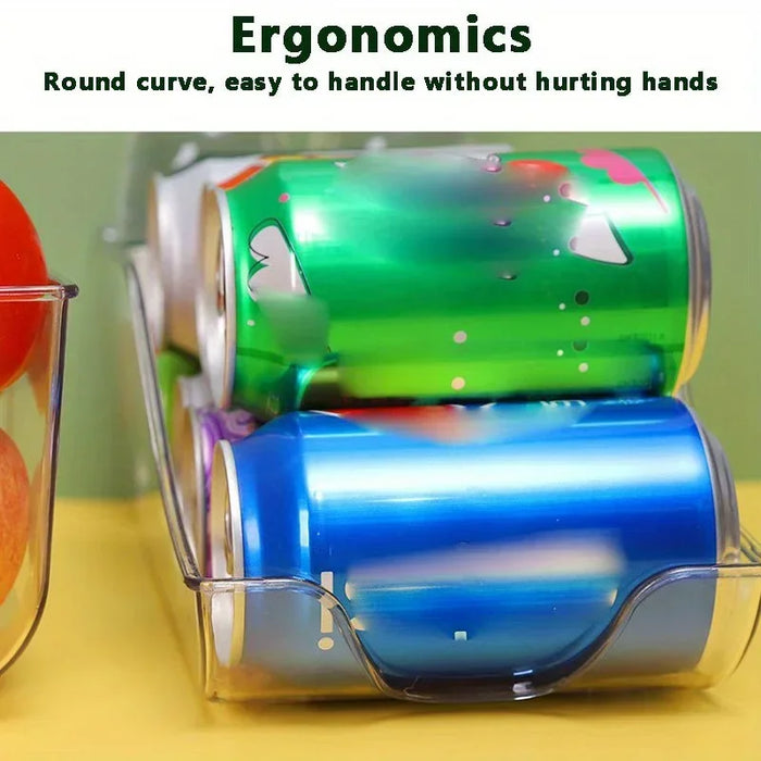 Fridge Storage Boxes – Stackable Plastic Organisers for Cans & Pantry