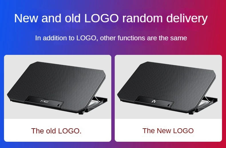 Gaming Laptop Cooler for 12–16 inch Notebooks | Dual Fans & Adjustable Wind Speed