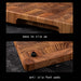 Large Teak Wood Cutting Board — 16.5 x 11.8 in or 13.3 x 9.5 in, 1 in Thick