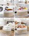 Large Cotton Rope Storage Basket — Foldable Laundry & Blanket Bin (55×38×30 cm)