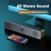 Portable Soundbar Speaker — Bluetooth 5.3 & Wired AUX, USB-powered, 2.0 Stereo