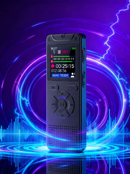 Digital Voice‑Activated Recorder T53 — WAV Recording, MP3 Playback, USB Flash Drive