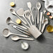 15-Piece Khaki Silicone Kitchen Utensil Set — Food-Grade Cookware Tools