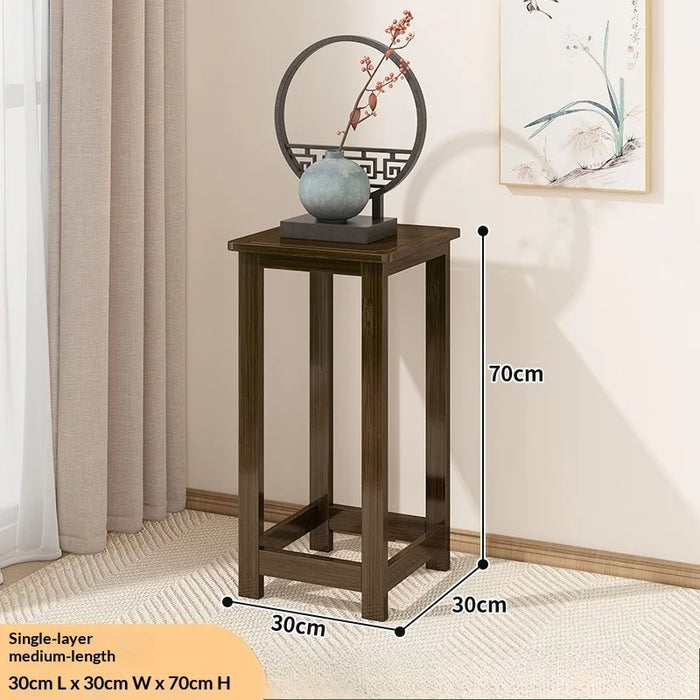 Multi-Tier Indoor Floor Plant Stand – Solid Wood Succulent Display Rack