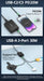 100W GaN 6‑Port Desktop Charger — 3×USB‑C (PD) + 3×USB‑A, 1.5m Cable
