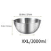 Stainless Steel Salad & Mixing Bowl (with Scale) — 5 sizes 700–3000ml